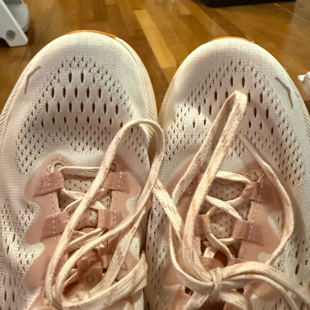 Hoka Women's Cream and Pink Sneakers - Picture 7 of 7